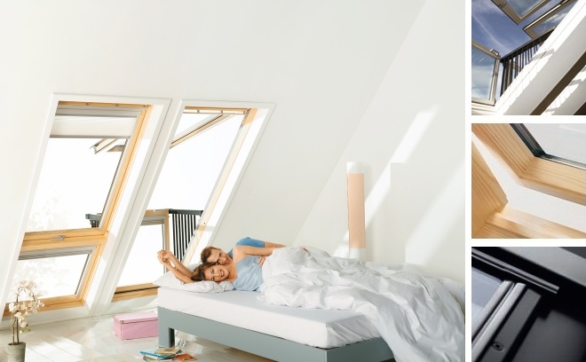 velux çatı katı teras balkonu